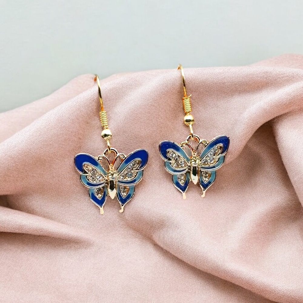 Retro Style Butterfly Earrings
